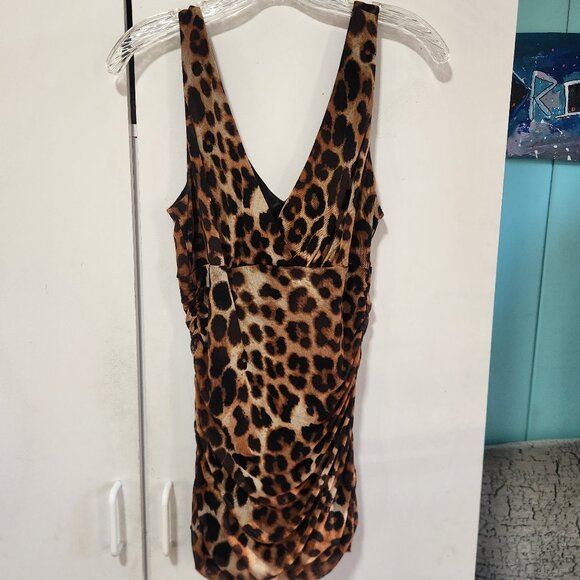 Express L Leopard Print Tank - Picture 1 of 2